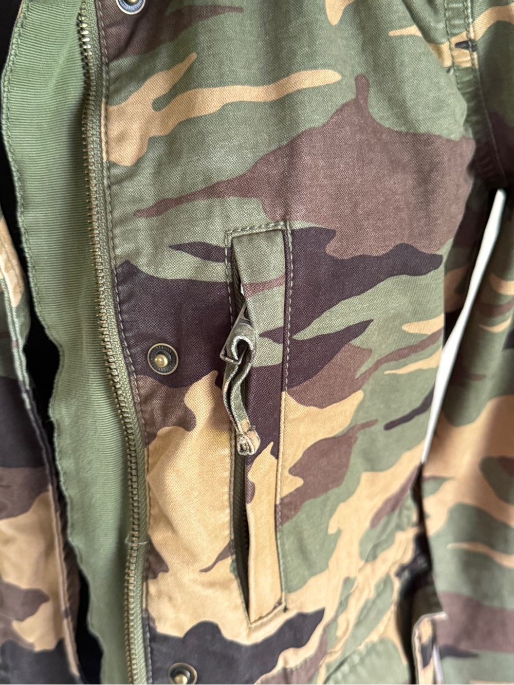 Madewell Camo Utility Jacket - Green/Brown Woodland Print - Picture 4 of 7